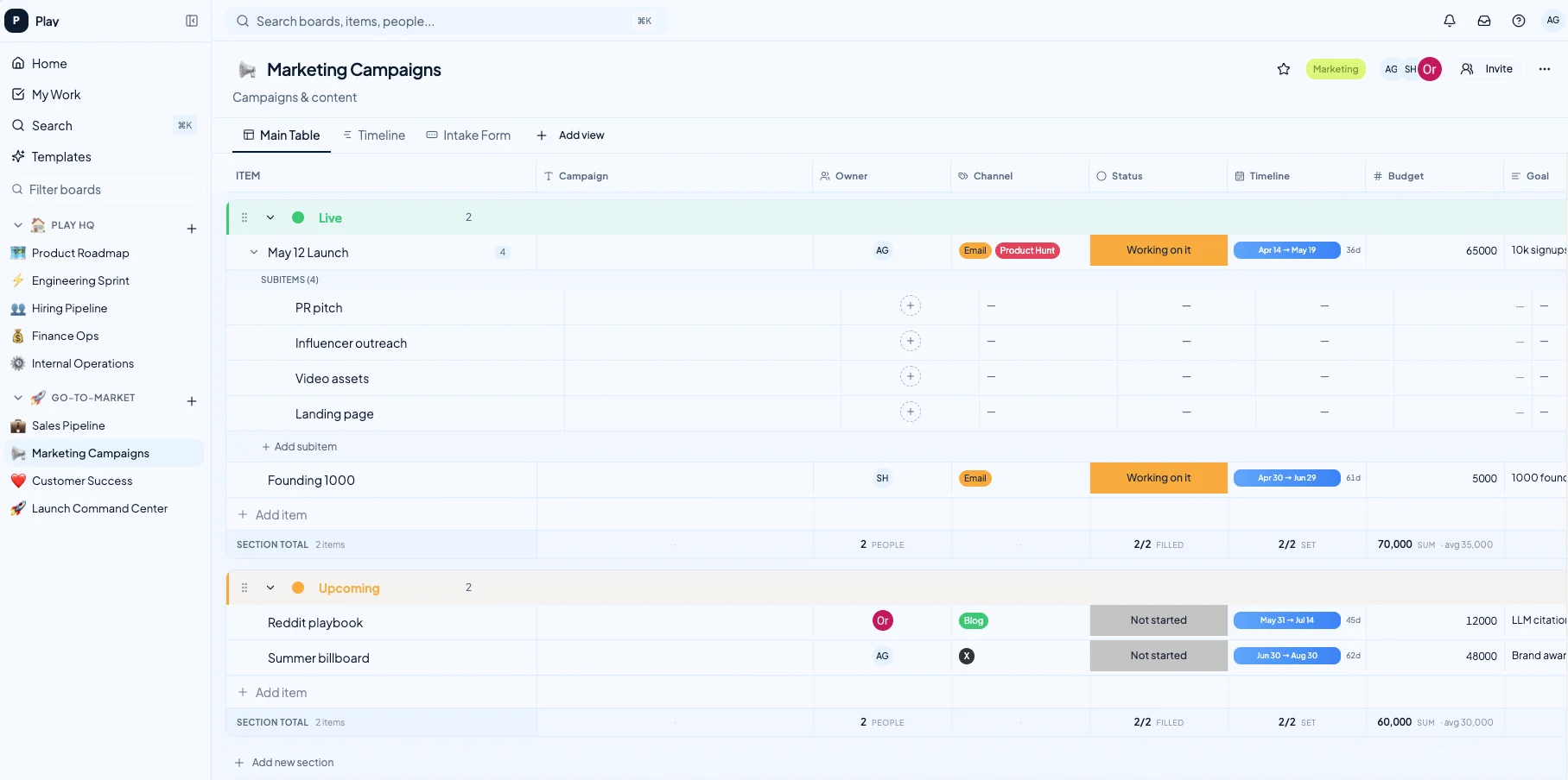 Clarity template preview